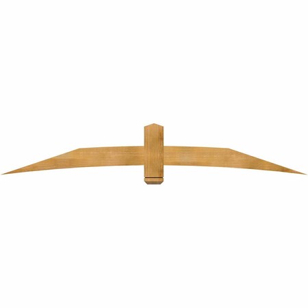 Ekena Millwork Bellingham Rough Sawn Timber Gable Bracket, Western Red Cedar, 96"W x 16"H x 2"D x 6"F, 4/12 Pitch GBW096X16X0206BEL00RWR